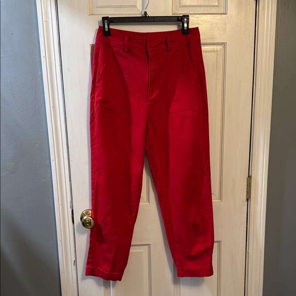 Women’s casual Forever 21 High waisted Red Pants sz Medium